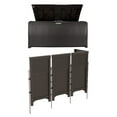 thumbnail image 1 of Suncast Backyard Patio Screen Gate w/ Backyard Patio Wicker Resin Storage Box, 1 of 9
