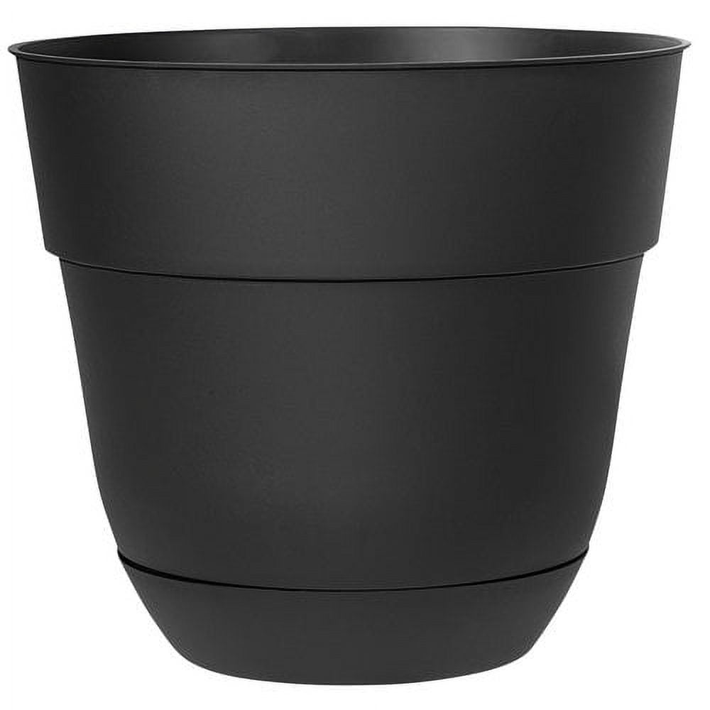 Suncast Basic 15" Resin Planter, Black, 1510K6