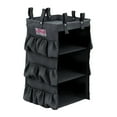 thumbnail image 1 of Suncast Commercial 3-Sided Housekeeping Bag With Shelves, 29-13/16"H x 15-13/16"W x 12-1/2"D, Black, 1 of 2