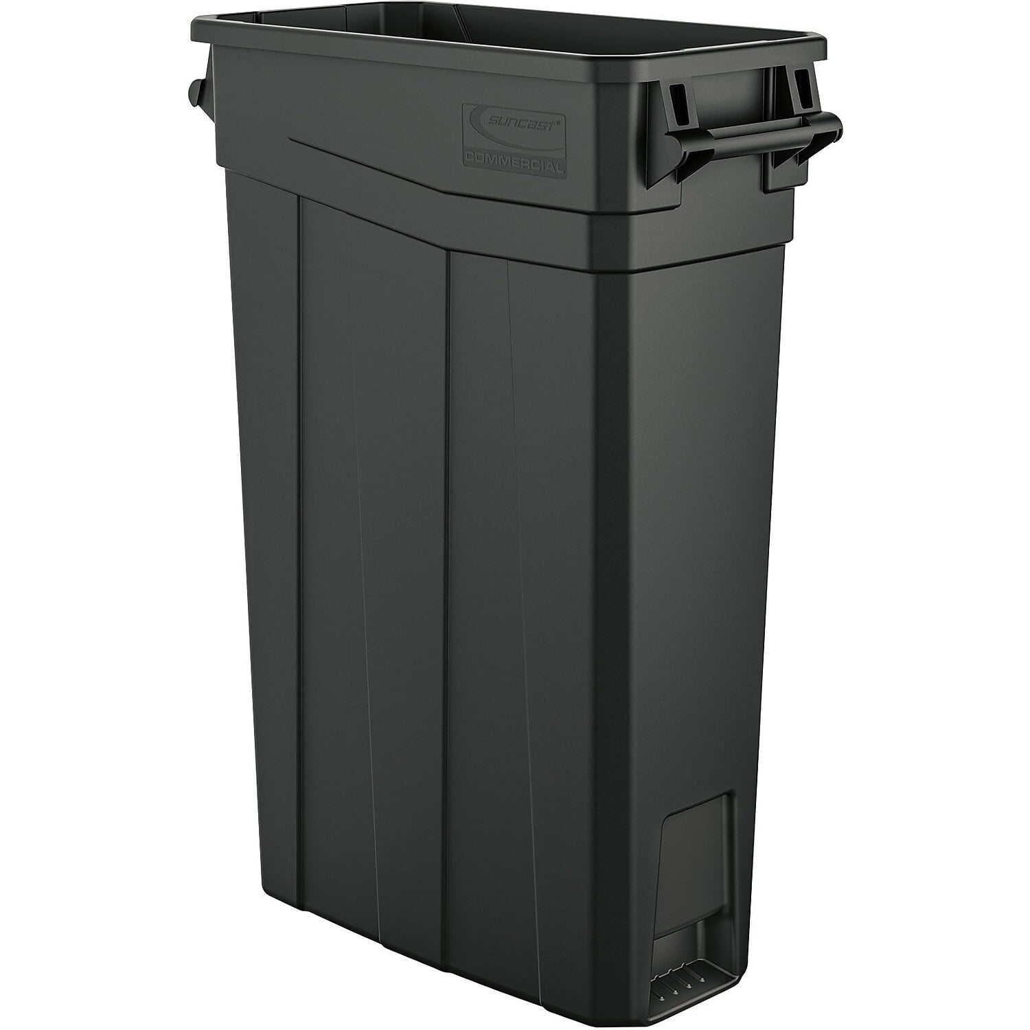 Suncast Metal Indoor Trash Can - 30 Gallon Black PC Lid / Silver PC Base  MTCIND3003 from Suncast - Acme Tools