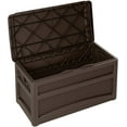 thumbnail image 1 of Suncast 73-Gal. Weather-Resistant Resin Outdoor Deck Storage Box and Bench, Java, 1 of 6