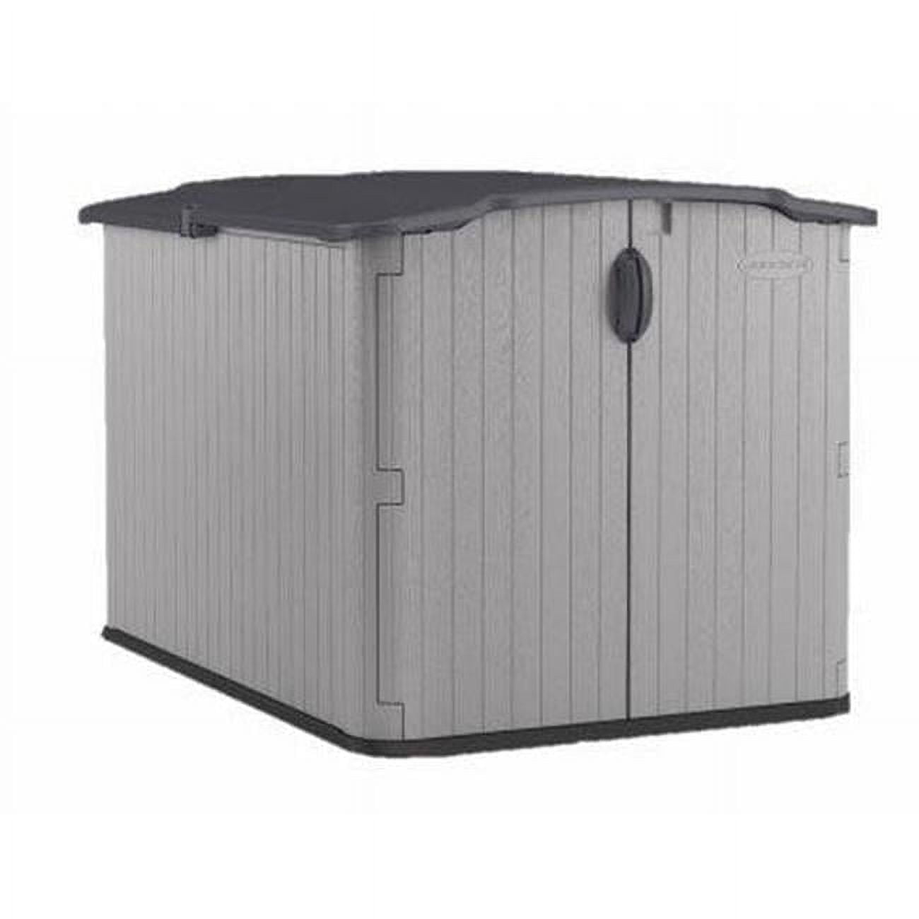 Walmart sales :  Suncast Durable Resin Horizontal Storage Shed with Floor Kit 4 ft x 6 ft x 4 ft, Multicolor