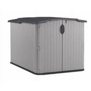 Suncast Durable Resin Horizontal Storage Shed with Floor Kit 4 ft x 6 ft x 4 ft, Multicolor