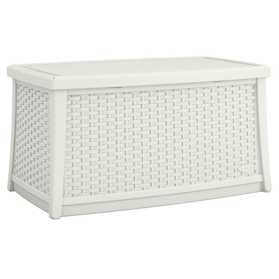 Suncast Elements Coffee Table with Storage - White, BMDB3010W
