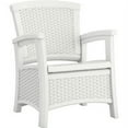 thumbnail image 1 of Suncast Elements Resin Individual Patio Club Chair with Storage, White, 1 of 6