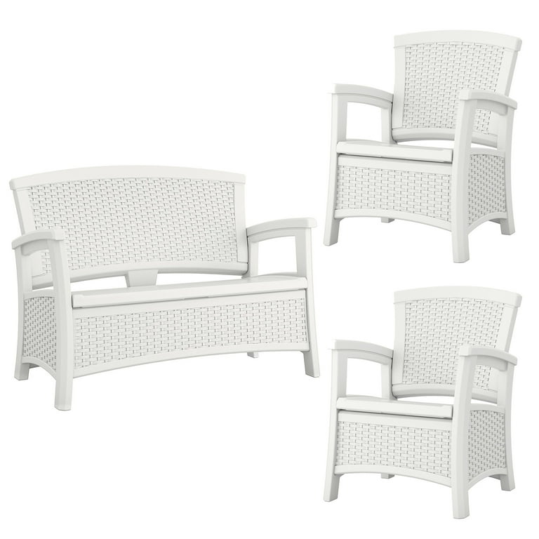 Suncast elements sale loveseat with storage