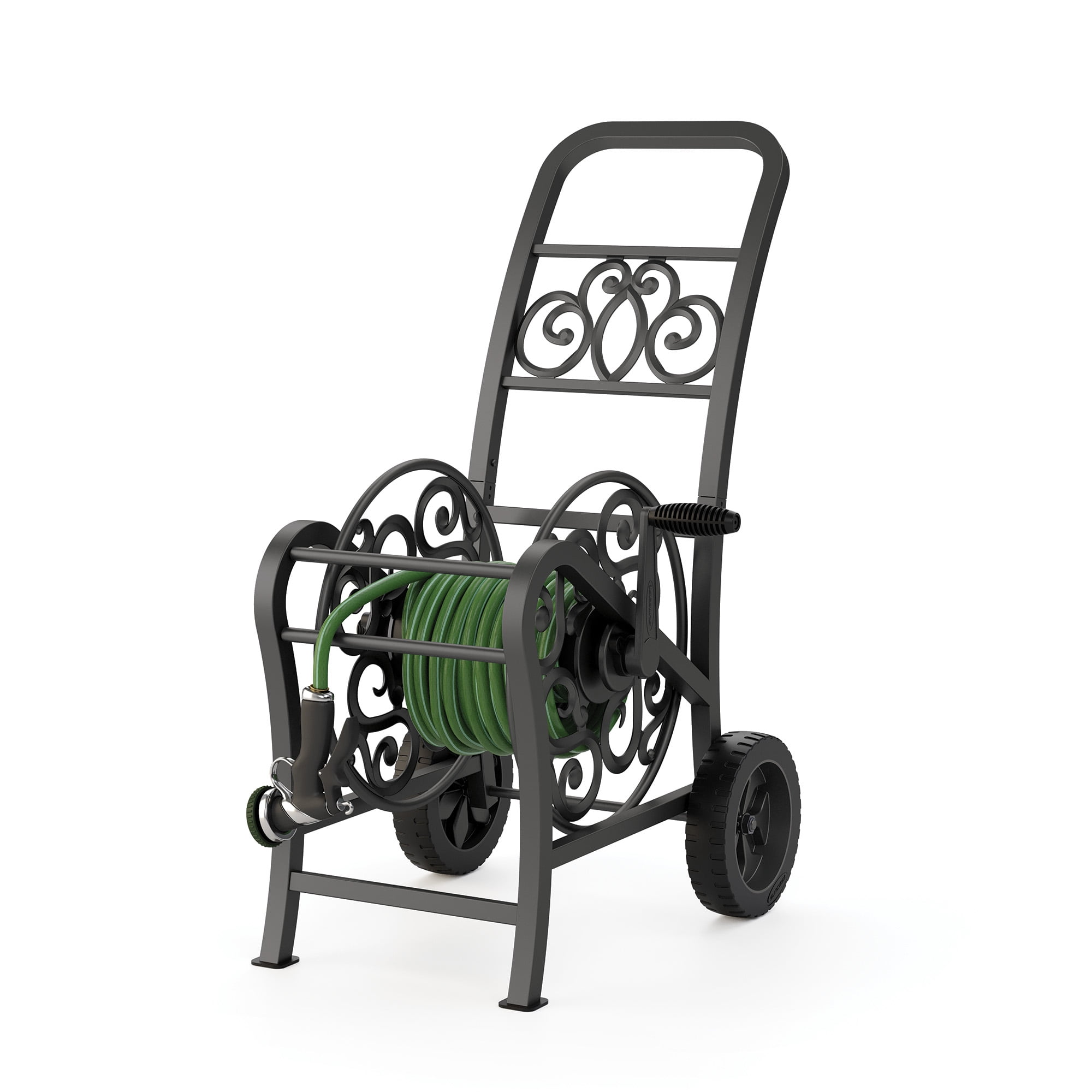 Suncast Elite Metal Decorative Hose Cart 150 ft., Powder Coated