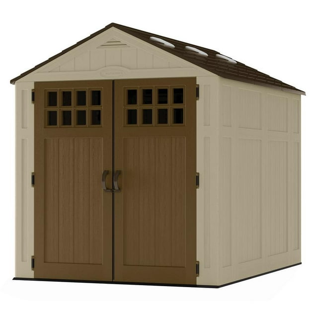 Suncast Everett 6 ft. 2.75 in. x 8 ft. 1.75 in. Resin Storage Shed