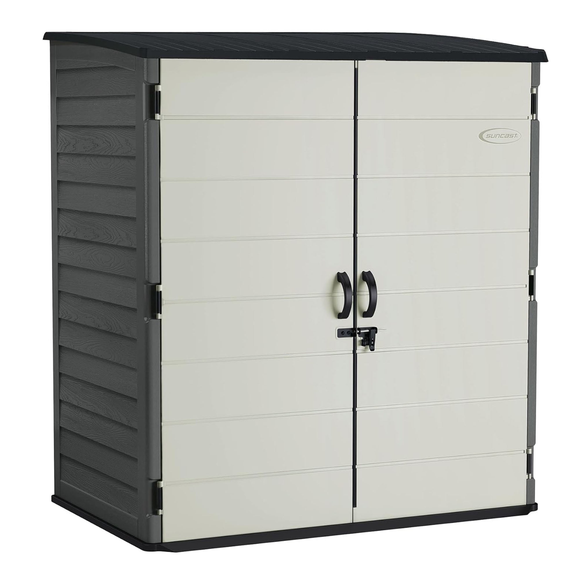 Suncast Extra-Large Vertical Storage Shed, All-Weather Outdoor Backyard Unit, Gray