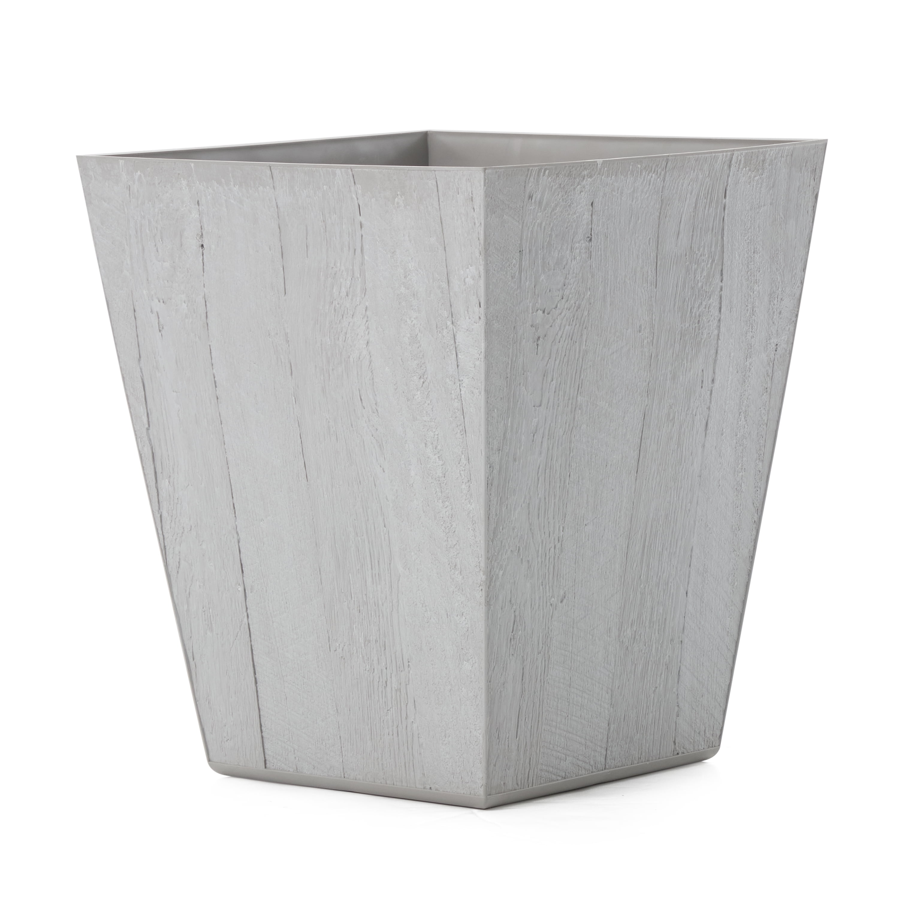 Suncast 18" Dove Gray Resin Square Planter