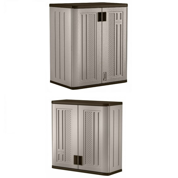 Suncast Heavy Duty Wall Cabinet, Gray