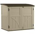 thumbnail image 1 of Suncast 34 cu. ft. All-Weather Resin Horizontal Outdoor Storage Shed, Taupe, 1 of 9