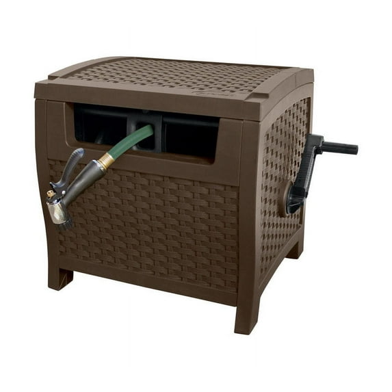 Suncast Hose Hideaway 175 ' Fully Assembled Sturdy Resin