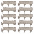 thumbnail image 1 of Suncast Interlocking Border Edging - Stone -Like Poly Construction for Garden, Lawn, and Landscape Edging - Water Resistant Border for Containing Trees, Flower Beds and Walkways - Light Taupe -Gray, 1 of 5