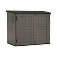 thumbnail image 1 of Suncast Modernist Horizontal Low-Profile Storage Shed, Resin, 3 Doors, Garden, 4' x 2.5', Gray, 1 Count, 1 Pack, 1 of 7