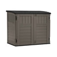 thumbnail image 1 of Suncast Modernist Horizontal Low-Profile Storage Shed, Resin, 3 Doors, Garden, 4' x 2.5', Gray, 1 Count, 1 Pack, 1 of 7