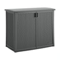 thumbnail image 1 of Suncast Outdoor 97-gallon Cabinet Deck Storage Box, Gray, 1 of 8