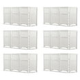 thumbnail image 1 of Suncast Outdoor Garden Yard 4 Panel Screen Enclosure Gated Fence, White (6 Pack), 1 of 10