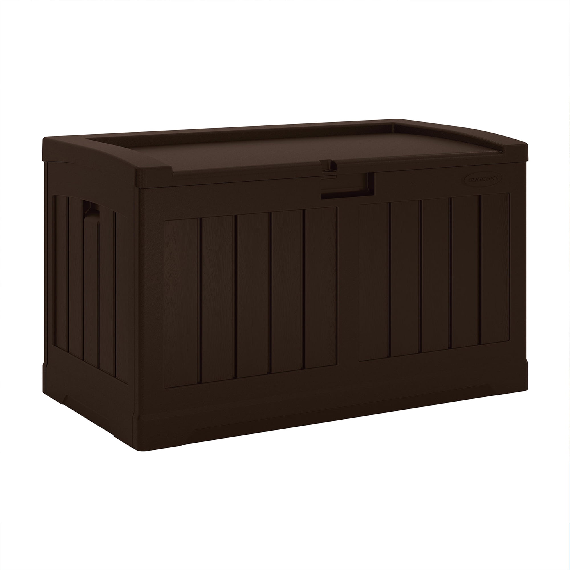 Java 50 Gallon Lockable Plastic Deck Box with Seat