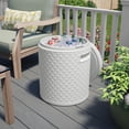 thumbnail image 1 of Suncast Resin Cooler Side Table with Removable Liner, 54 Qt. Capacity, White, 1 of 6