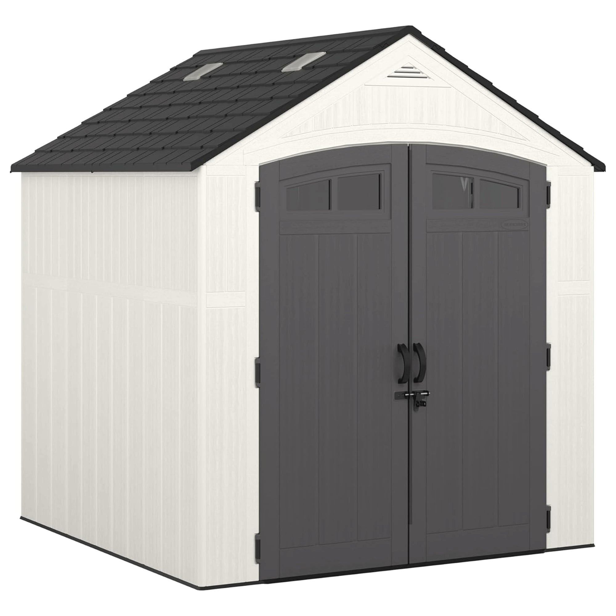 Ridgeland 7' x 7' All-Weather Resin Storage Shed with Lockable Doors