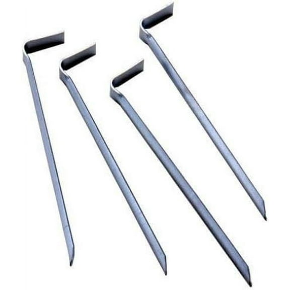 Suncast SS400 4-Count Pack of Metal Steel Garden Border Edging Hold Down Stakes - Quantity of 6