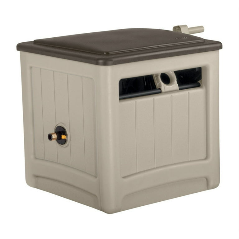 Suncast Smart Tube 225 ft. Beige Free Standing Hideaway Hose Reel Suncast Smart Tube 225 ft. Beige Free Standing Hideaway Hose Reel