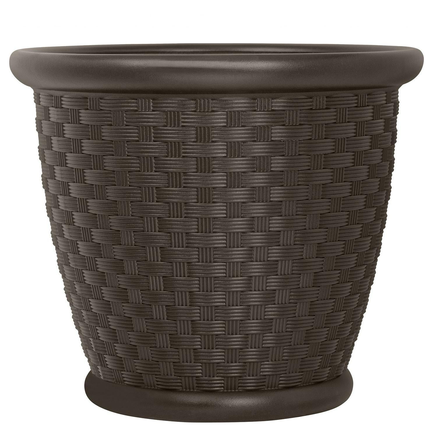 Suncast Sonora 22 in. Decorative Resin Planters, 2-Pack, P222105B92