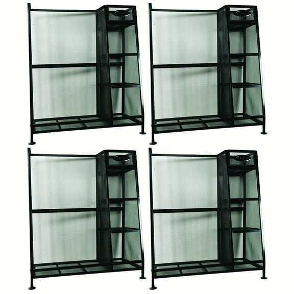 Suncast Storage Heavy Duty Metal Golf Equipment Organizer Storage Rack (4 Pack)