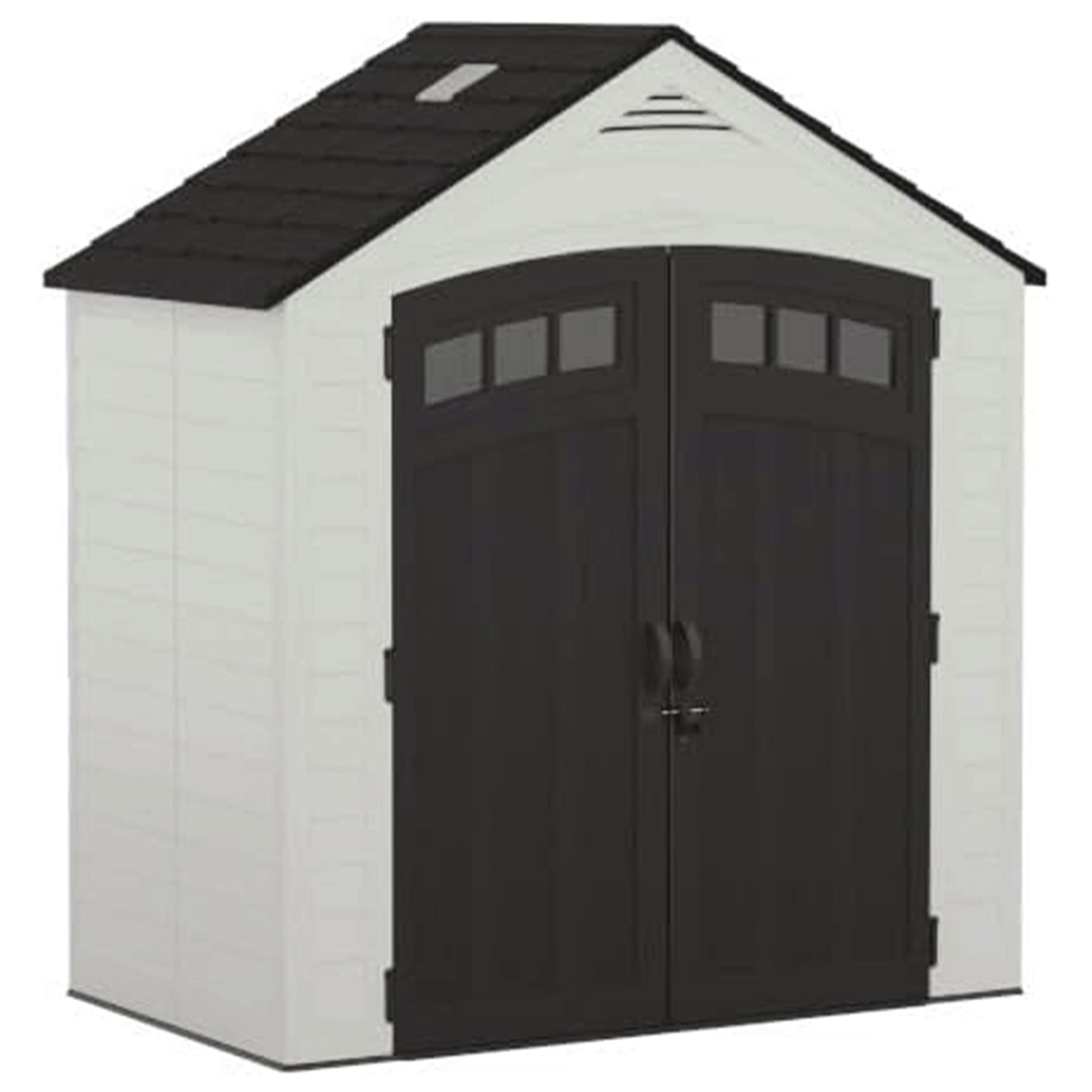 Suncast Vista 187 Cu Ft Storage Shed 7' x 4' Outdoor Patio Box