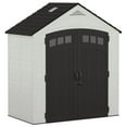 thumbnail image 1 of Suncast Vista 187 Cu Ft Storage Shed 7' x 4' Outdoor Patio Box, Ice Cube, 1 of 2