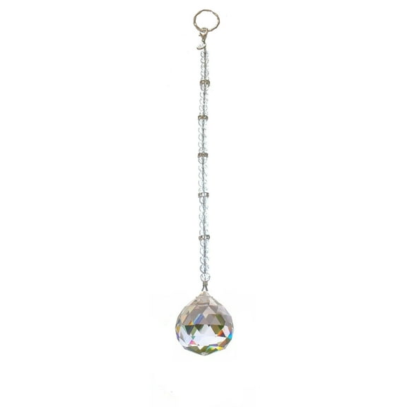 Suncatcher - 30mm Beaded Crystal Rear View Mirror, Window Accessories by Hidden Hollow Beads