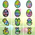 thumbnail image 1 of Suncatcher Craft Set for Kids Window Paint Art Painting Easter Theme Pattern 19.9~21x7.6~21cm about 12pcs/set, 1 of 7