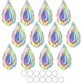 thumbnail image 1 of Suncatcher Crystal 50mm AB Loquat Shape Chandelier Parts Drops Prisms Hanging Pendants 50mm,Pack of 12, 1 of 13