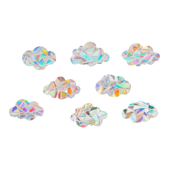 Suncatcher Glass Sticker, Pvc Static Cling Window Decal With Reflective Design, Easy To Apply For Window Decor, Kids Room, Garden Decor, 10X8In 0.05Lb