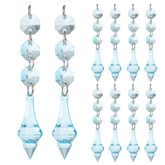 Suncatcher Hanging Crystals For Chandelier Lamp Decoration, Clear Acrylic Teardrop Pendants With Sparkly Light Reflection, Suitable For Diy Crafts Home Window Decoration