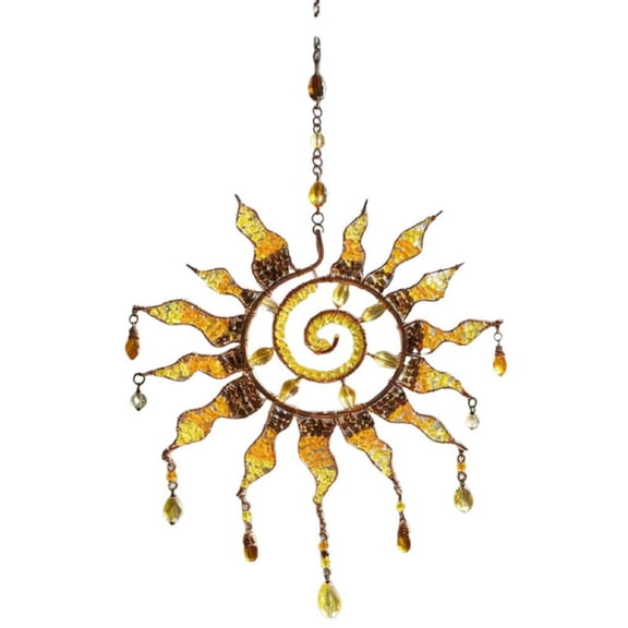 Suncatcher Stained Glass Art for Windows Hanging Sun Shaped Acrylic Sun Catcher Making Rainbows Sun Catcher Ornament for Home Garden Decor Windows