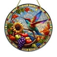 thumbnail image 1 of Suncatcher Stained Glass Cardinal Window Wall Hanging Ornament 6 inch Colorful Hand Painted Glass Panel Decor for Home Garden Patio, 1 of 2