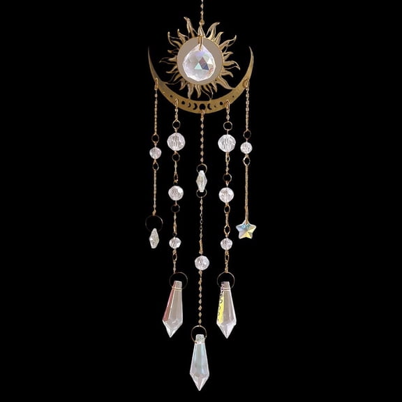 Suncatcher Wind Chimes Suncatchers Rainbow Maker Accessories Decoration Pendant Ornament Hanging Reflector for Indoor Outdoor