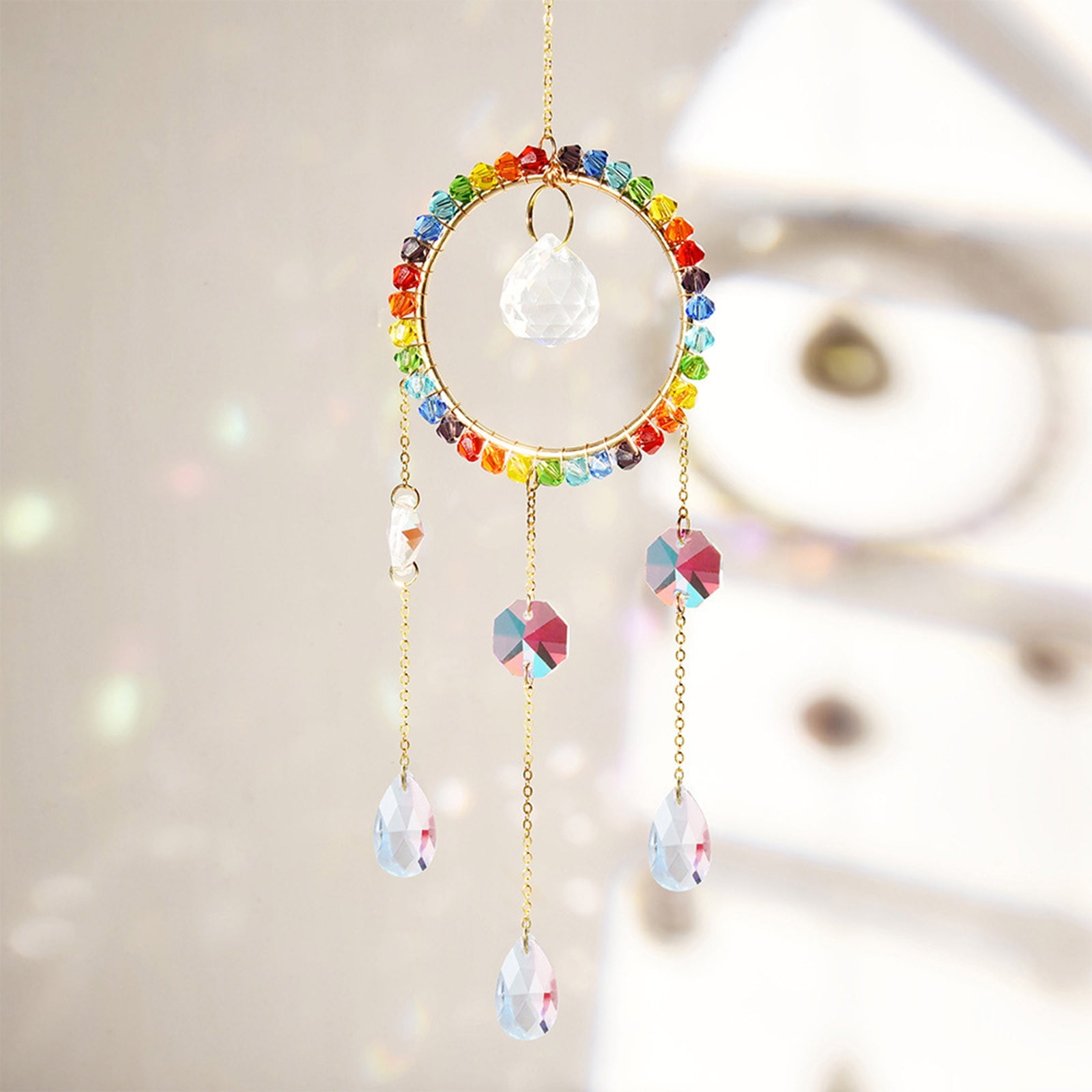 Suncatchers Hanging Wind Chime Style Garden Solar Color Changing Wind