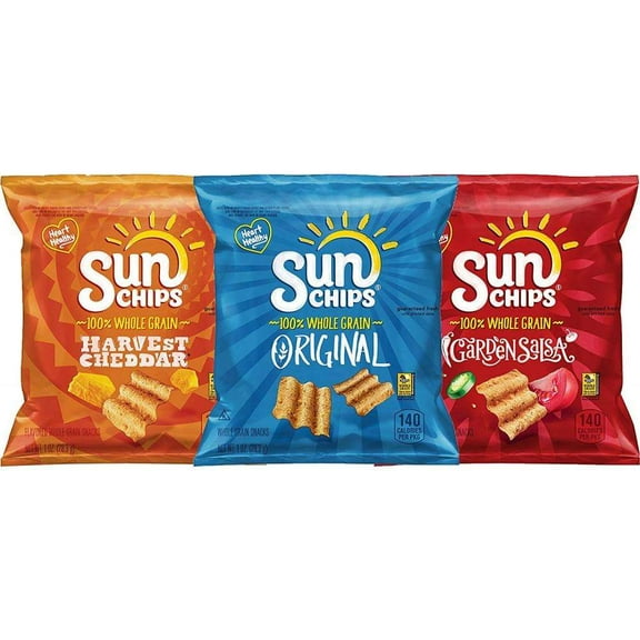 Sunchips Multigrain Chips Variety Pack, 40 Count, 1 oz Bags