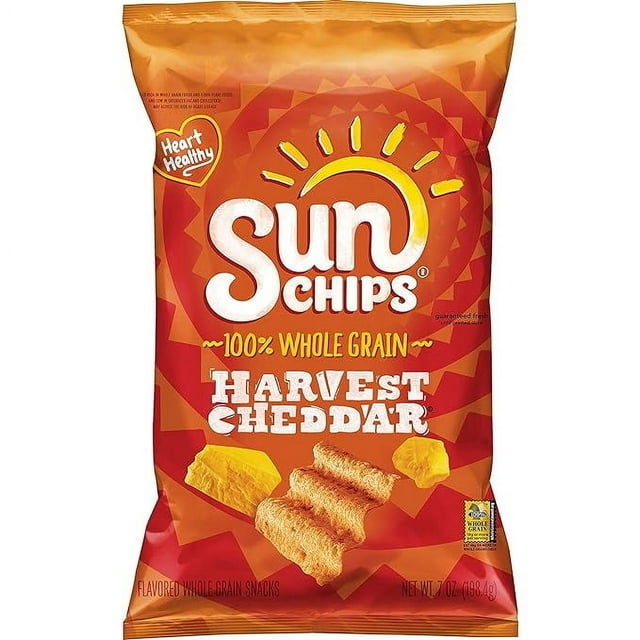 Sunchips Multigrain Snacks Harvest Cheddar, 7 Oz