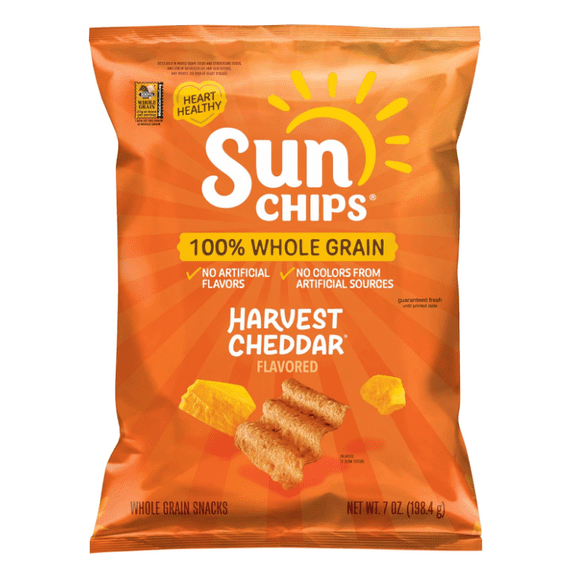 Sunchips Multigrain Snacks Harvest Cheddar, 7 Oz