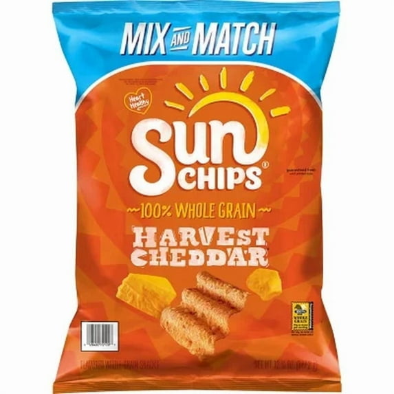 Sunchips Whole Grain Snacks Harvest Cheddar (12.25 Oz.)