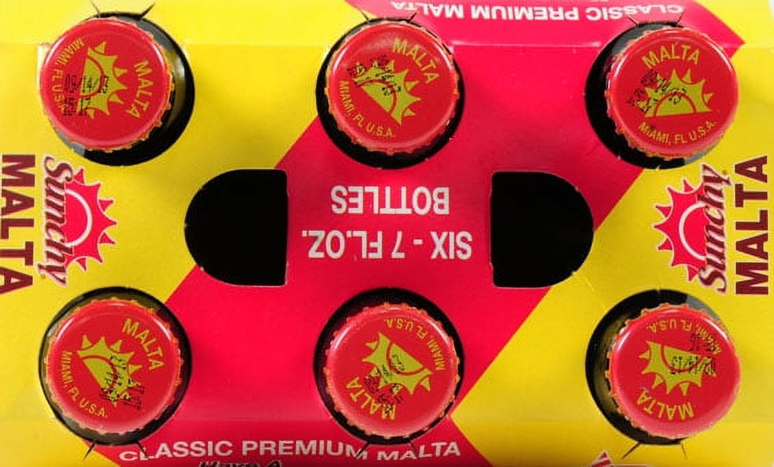 Sunchy Malta, 7 oz, 6 pack