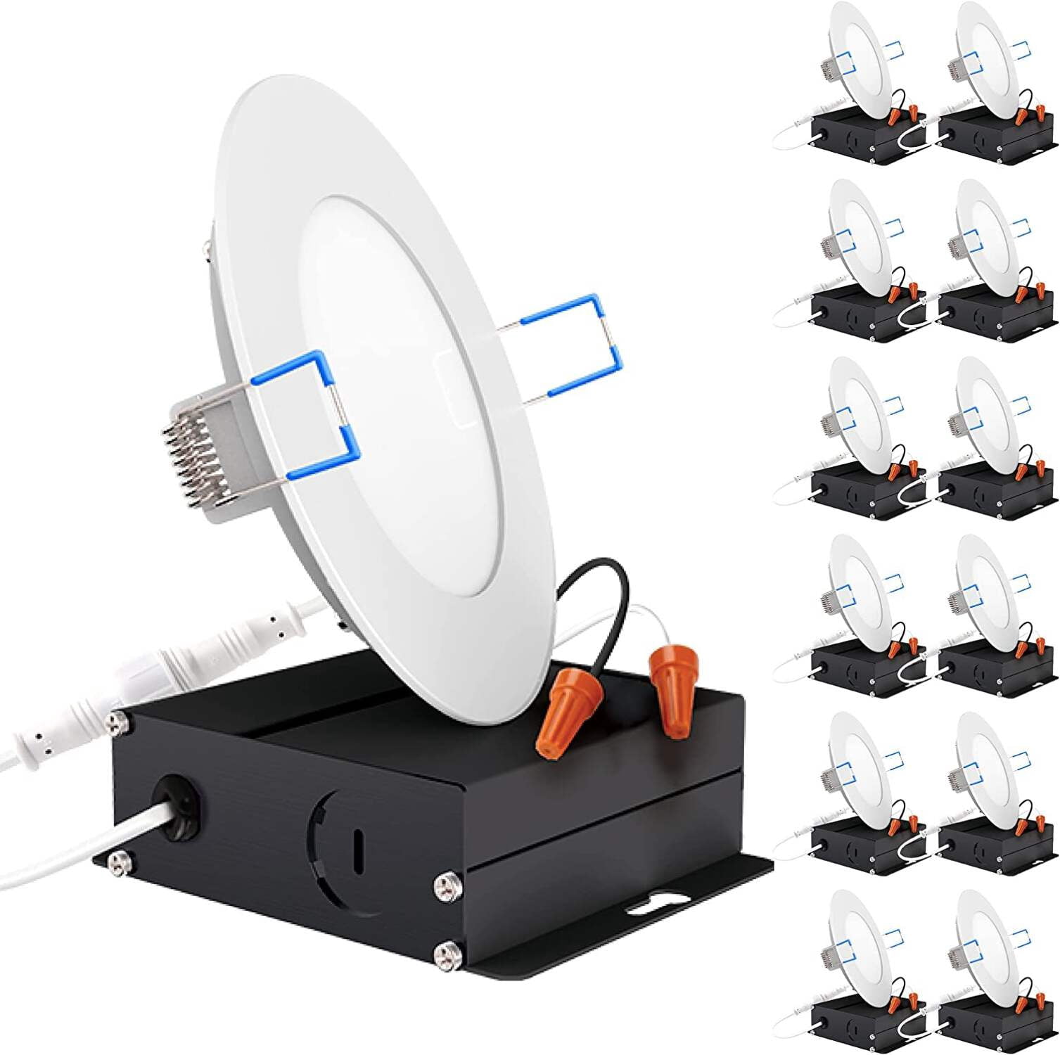 Sunco 12 Pack 6 Inch Ultra Thin LED Recessed Ceiling Lights, 2700K Soft ...