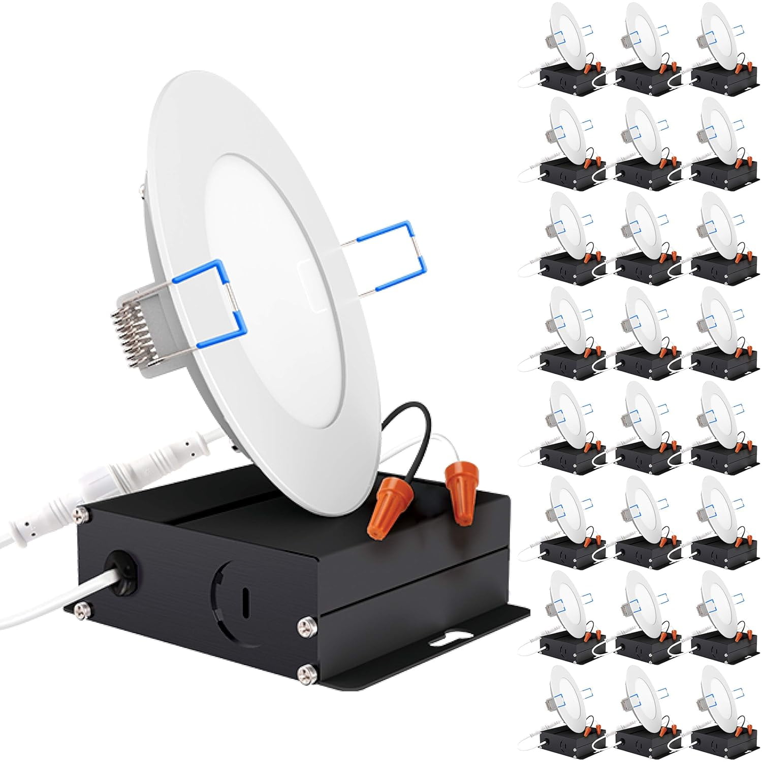 Sunco 24 Pack 4 Inch Ultra Thin Led Recessed Ceiling Lights Slim, 4000K ...