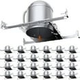 thumbnail image 1 of Sunco 24 Pack 6 Inch Recessed Lighting Housing Can, New Construction Air Tight Ceiling Cans, 120-277V,Hard Wired, TP24 Connector, Easy Install, IC Rated UL, 1 of 7