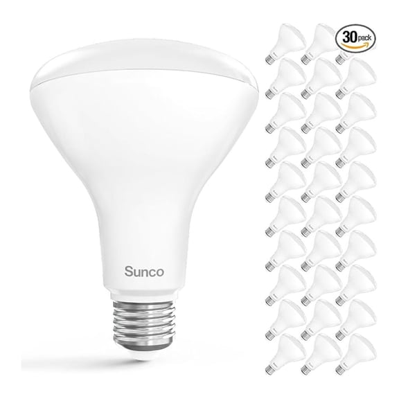Sunco 30 Pack BR30 Light Bulbs LED, Recessed Can Light Bulbs, Indoor Flood Bulb, 850 LM, 11W (65W Equivalent), 3000K Warm White, Dimmable, E26 Base, for Home, Kitchen, Bedroom UL.