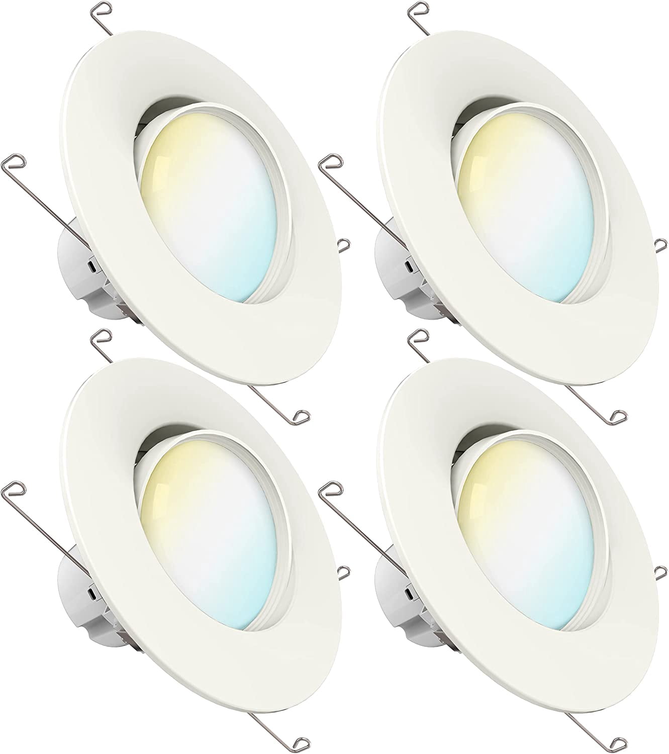 HALO RA 4 Inch LED Recessed Light Adjustable Gimbal Module – 3000K, 90 CRI, 35° Tilt, 360° Rotation, 10W